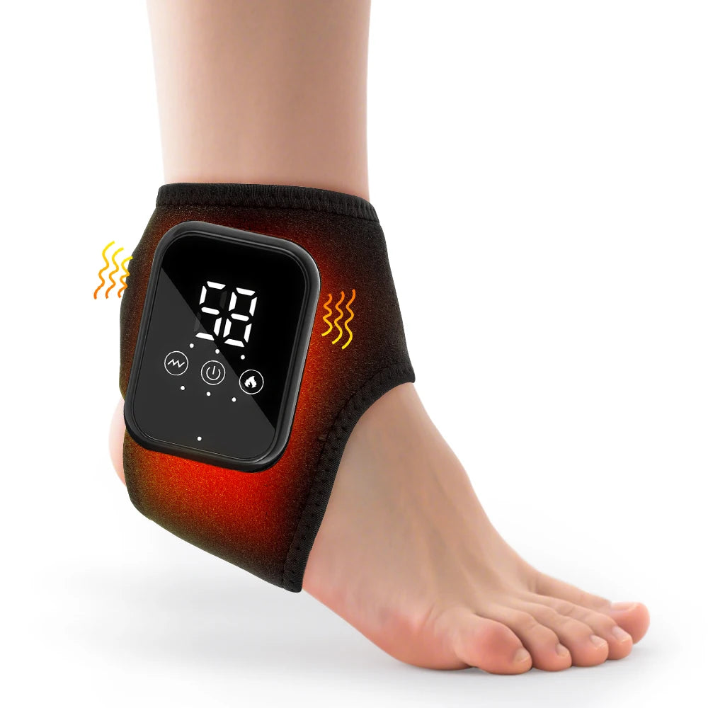 Heated Vibration Ankle Massager Wrap