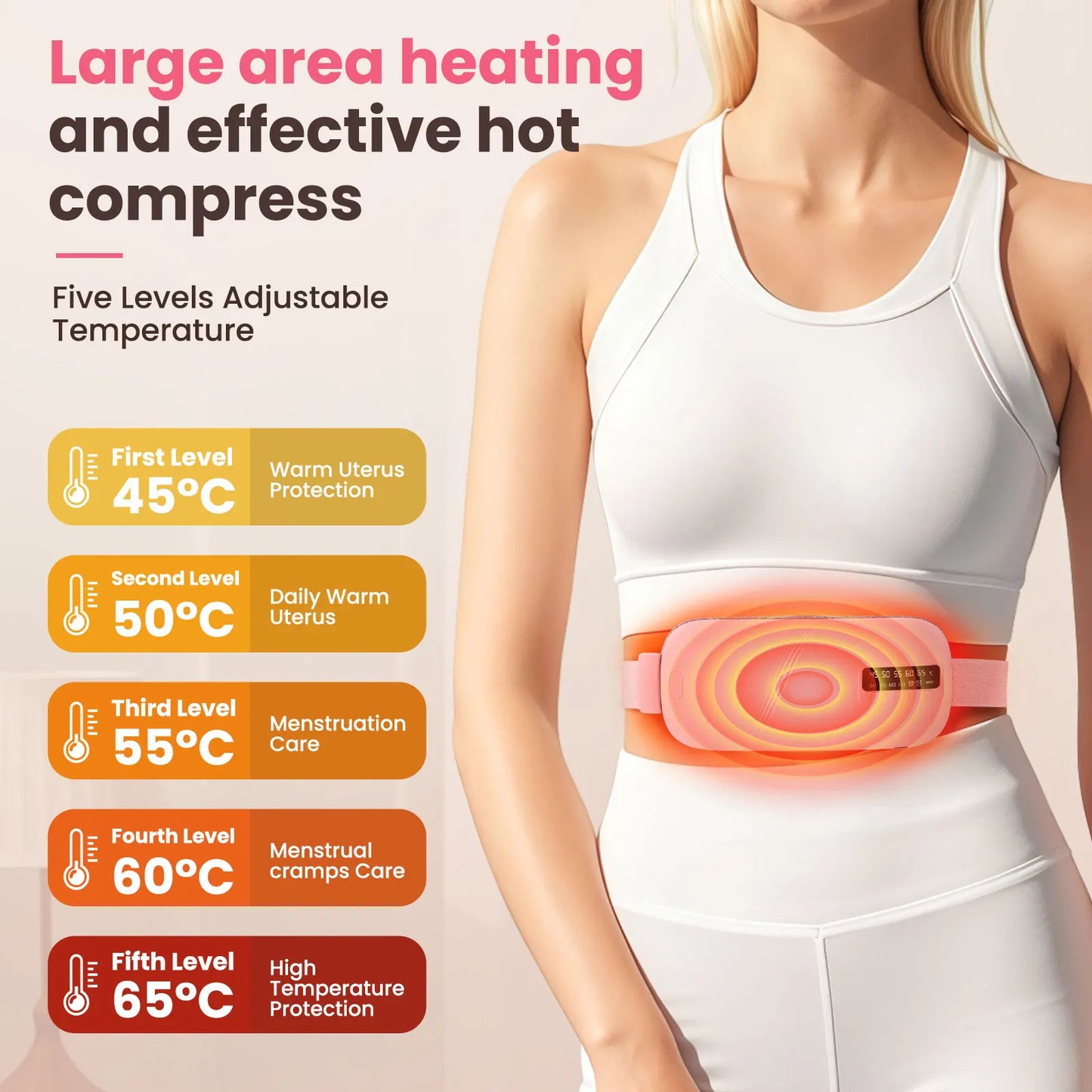 Period Relief Heating Belt (4 Modes) with Vibration