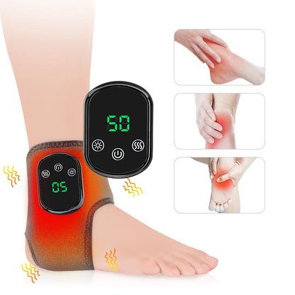 Heated Vibration Ankle Massager Wrap