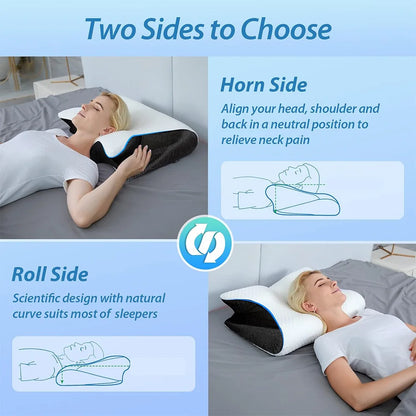 Butterfly Memory Foam Cervical Pillow – Slow Rebound