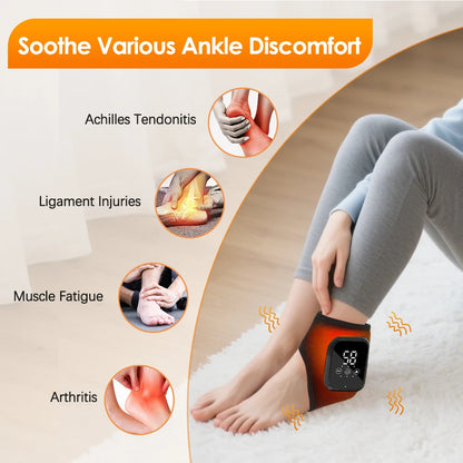 Heated Vibration Ankle Massager Wrap