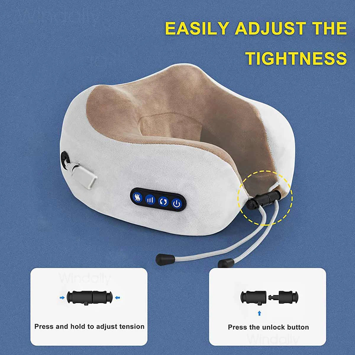 U-Shape Heated Neck Massager (USB Rechargeable)