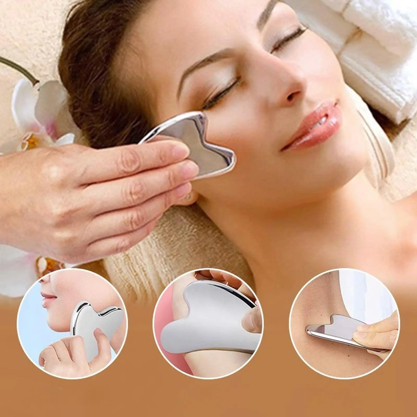 Stainless Steel Gua Sha Tightening Face Tool