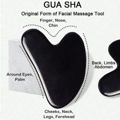 Ice Face Care Kit — Stainless Steel Ice Roller, Gua Sha & Facial Massage Tool (3-Piece Set)