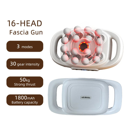 16-Head Fascia Massage Gun – High-Frequency