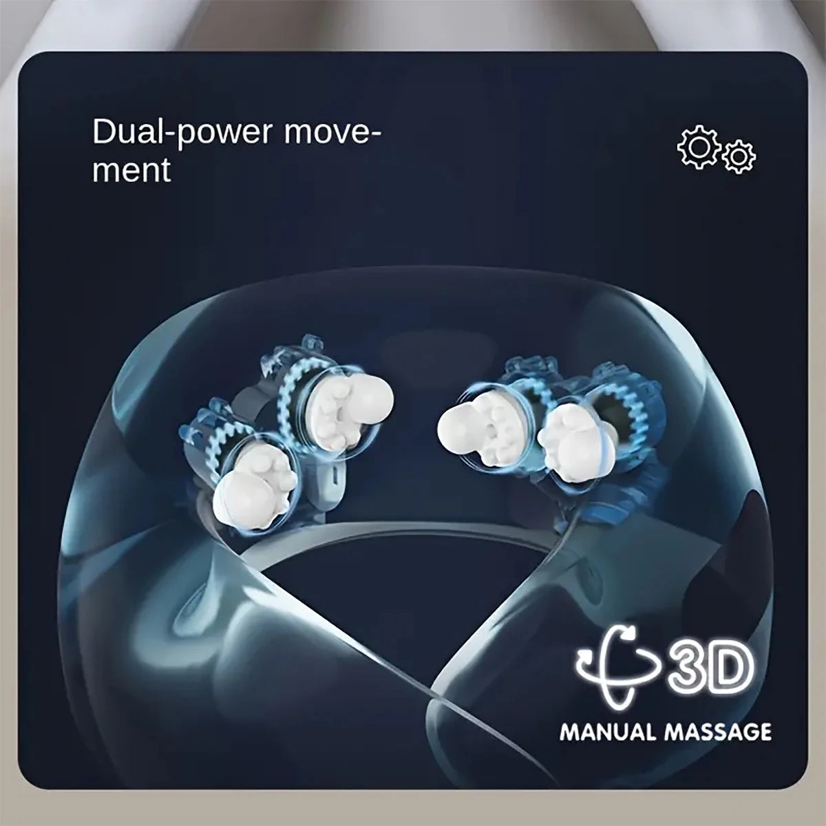 U-Shape Heated Neck Massager (USB Rechargeable)
