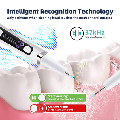 Ultrasonic Dental Scaler – 9 Levels, 5-LED Tartar Remover