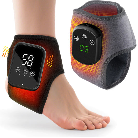 Heated Vibration Ankle Massager Wrap