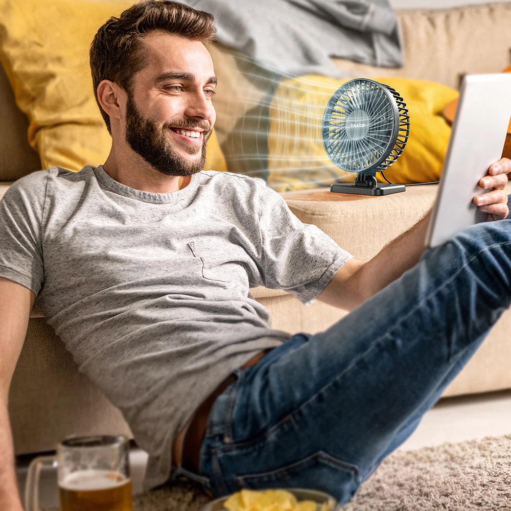 Mini USB Desktop Fan for Home & Office