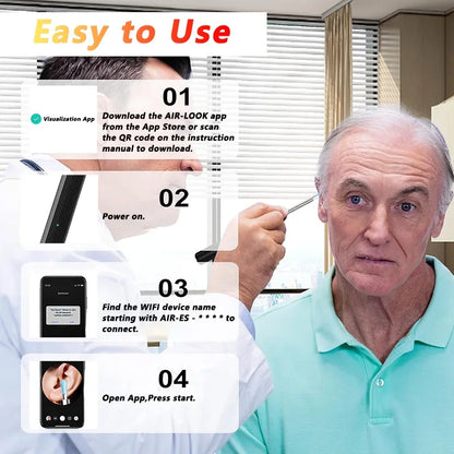 Visual Ear Cleaner with Camera (Otoscope Endoscope)
