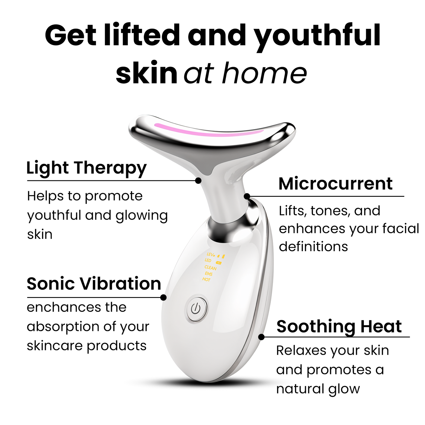 Facial & Neck Beauty Massager  - Skin Lifting & Tightening Tool