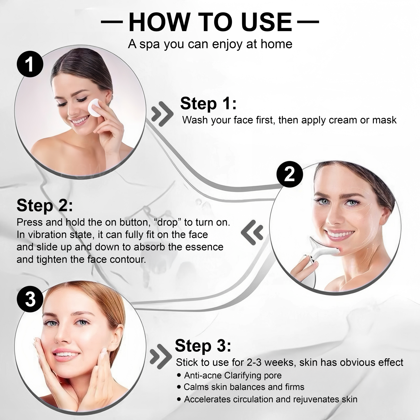 Facial & Neck Beauty Massager  - Skin Lifting & Tightening Tool