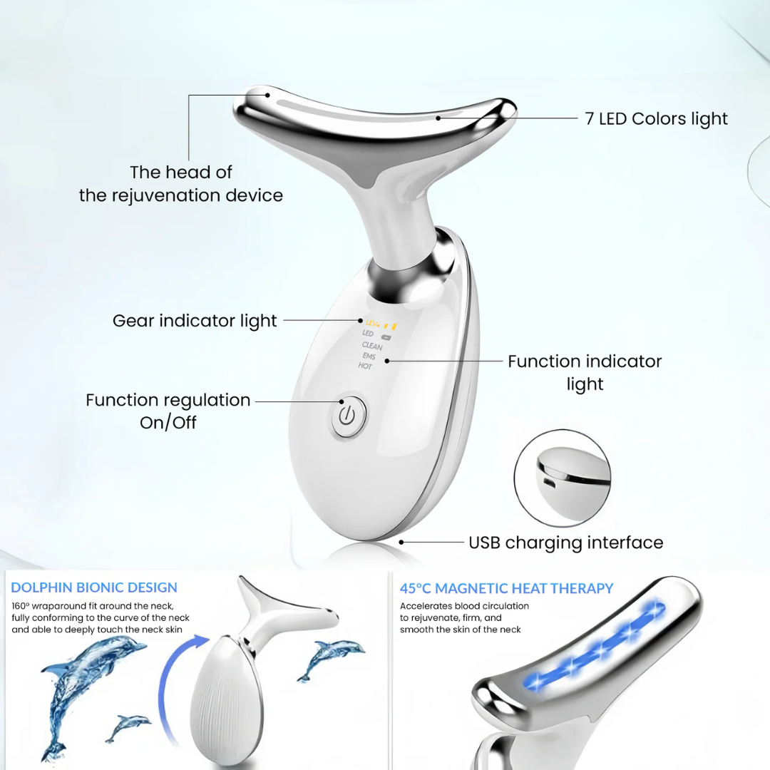Facial & Neck Beauty Massager  - Skin Lifting & Tightening Tool